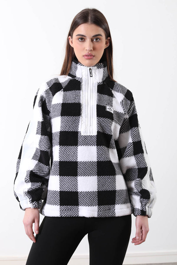 Horizon Fleece in Black Check