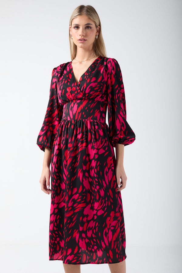 Marc Angelo Wrap Front Dress MA81199 PNK