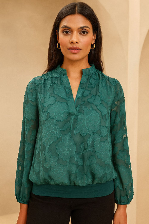 MA821612 long Sleeve Top in Teal