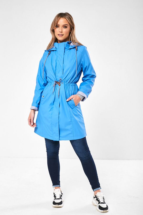 Drawstring discount rain jacket