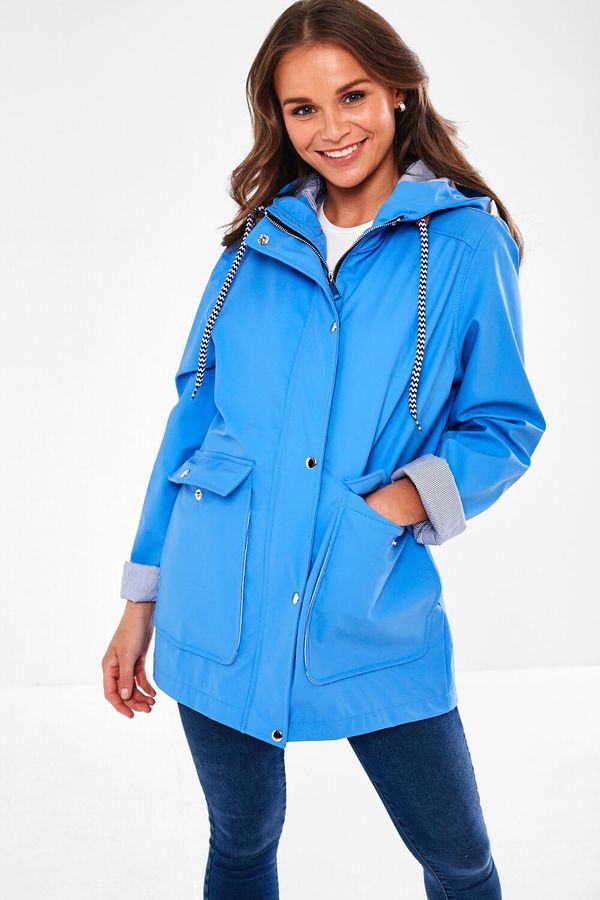 Lilly stripe discount lined raincoat