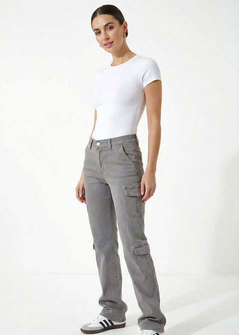 CARGO PANTS US1802 GREY