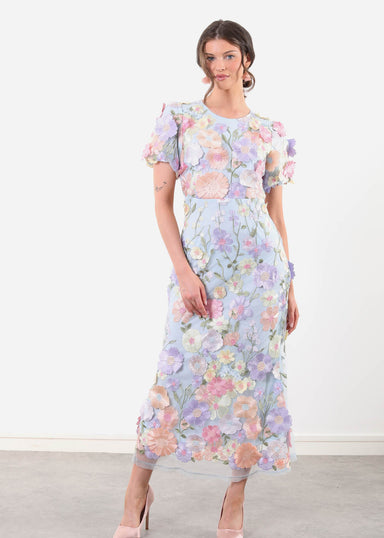 Marc Angelo Floral Dress MA81218 Blue