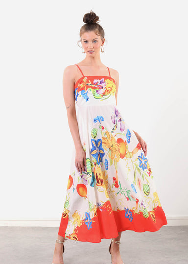 Marc Angelo Midi Summer Dress MA81233 Tangerine