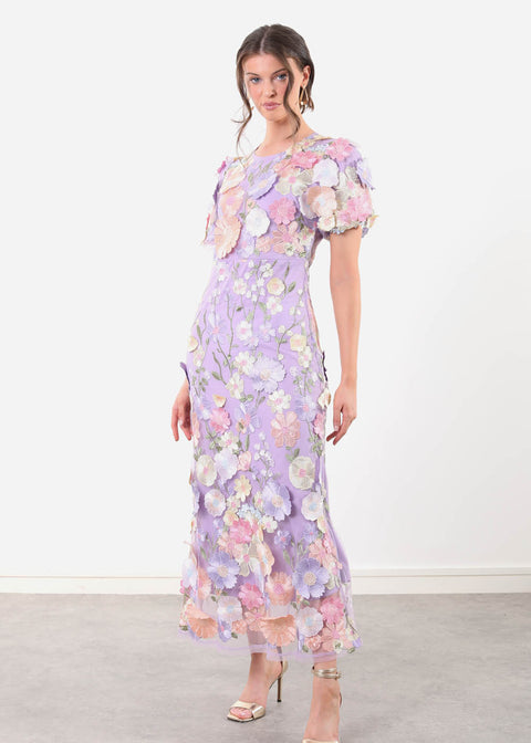 Marc Angelo Floral Dress MA81218 Purple