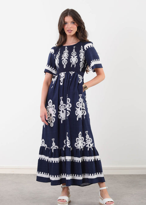 Marc Angelo Summer Dress MA81229 D313NVY