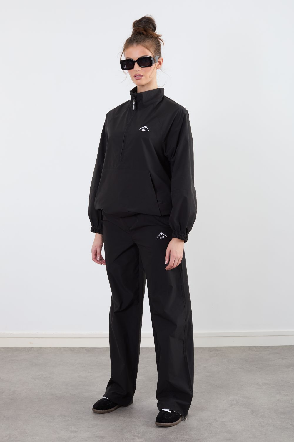 The Grid Tracksuit Half Zip In Black US45521 – Marc Angelo