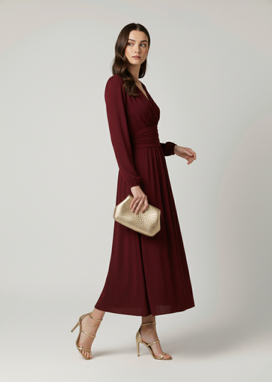 Marc Angelo Midi Dress  MA81344 Red.