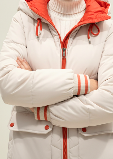 SAINT MAINE PUFFER JACKET SM85507 STONE