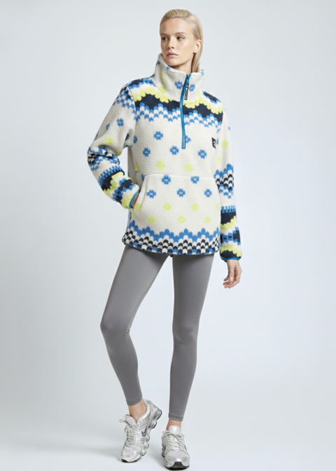 The Trek fleece in Neon Geo US45508