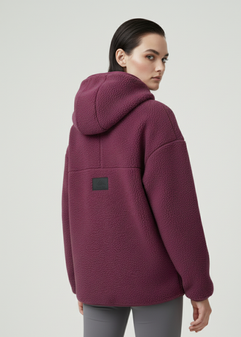 The Oslo Fleece in Fig US45537