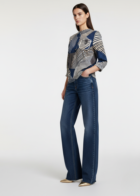 MARCANGELO SEQUIN TOP MA821580 NAVY