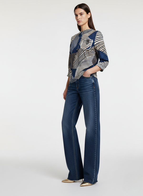 MARCANGELO SEQUIN TOP MA821580 NAVY