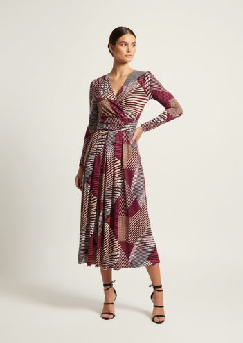 Marc Angelo JERSEY Midi Dress MA81336 PINK