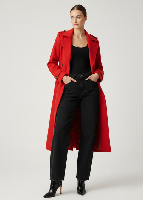 Marcangelo RED TAILORED COAT MA85534