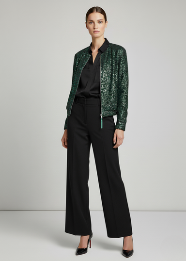 Marc Angelo Luna Sequin Jacket MA3501 GREEN