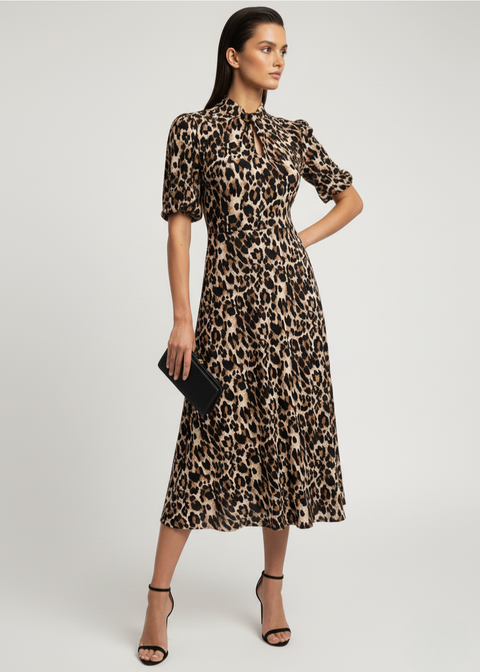 Marc Angelo Midi Dress  MA812943 D354 Leopard