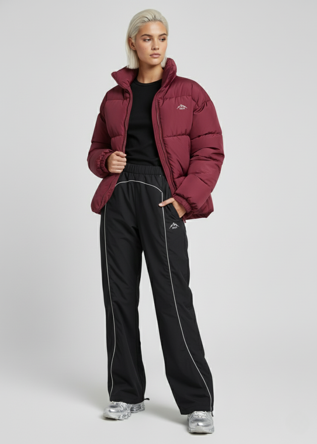USCO PUFFER JACKET US15540 BURGUNDY