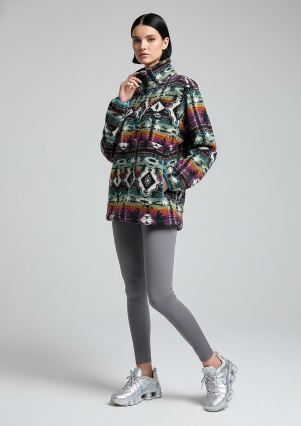 The Trek fleece in RAINBOW AZTEC US45508