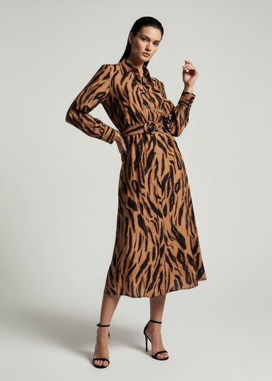 Marc Angelo Shirt Dress MA812949 D359 BRN