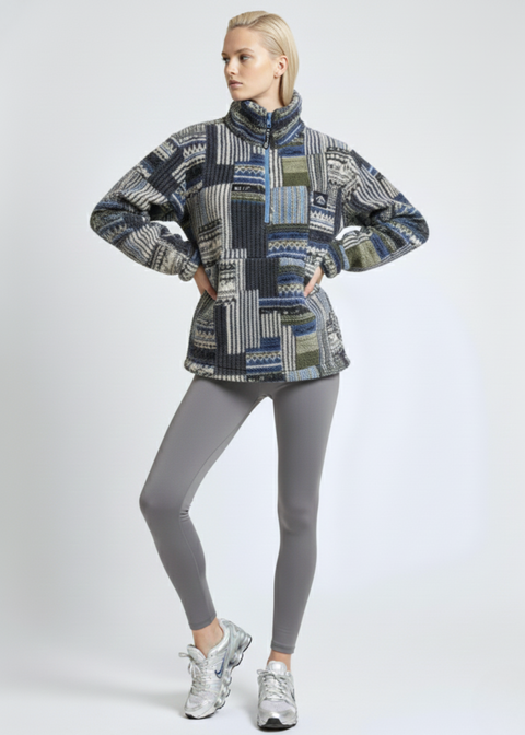 The Trek fleece in Blue Basket US45508