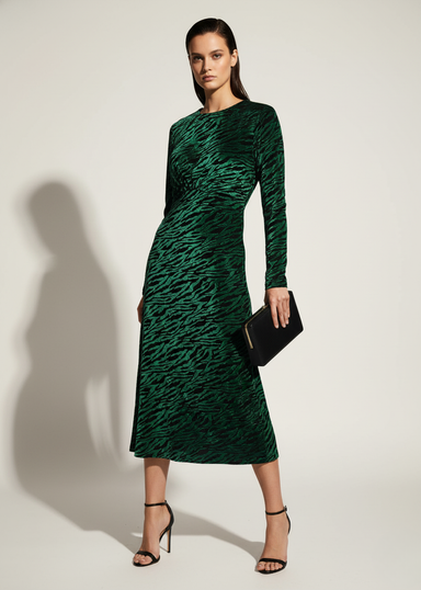 Marc Angelo Velvet Midi Dress MA812925 D357 Green