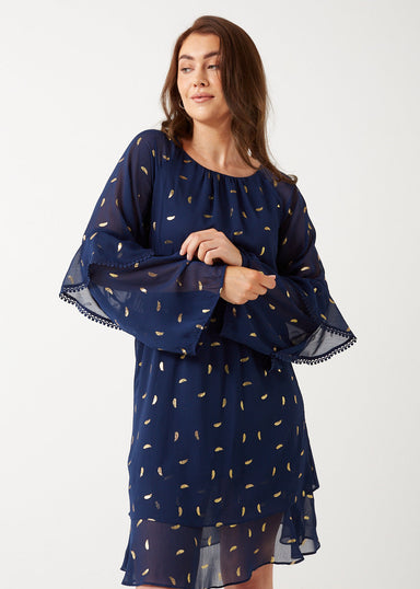 Marc Angelo Shirred Waist Dress