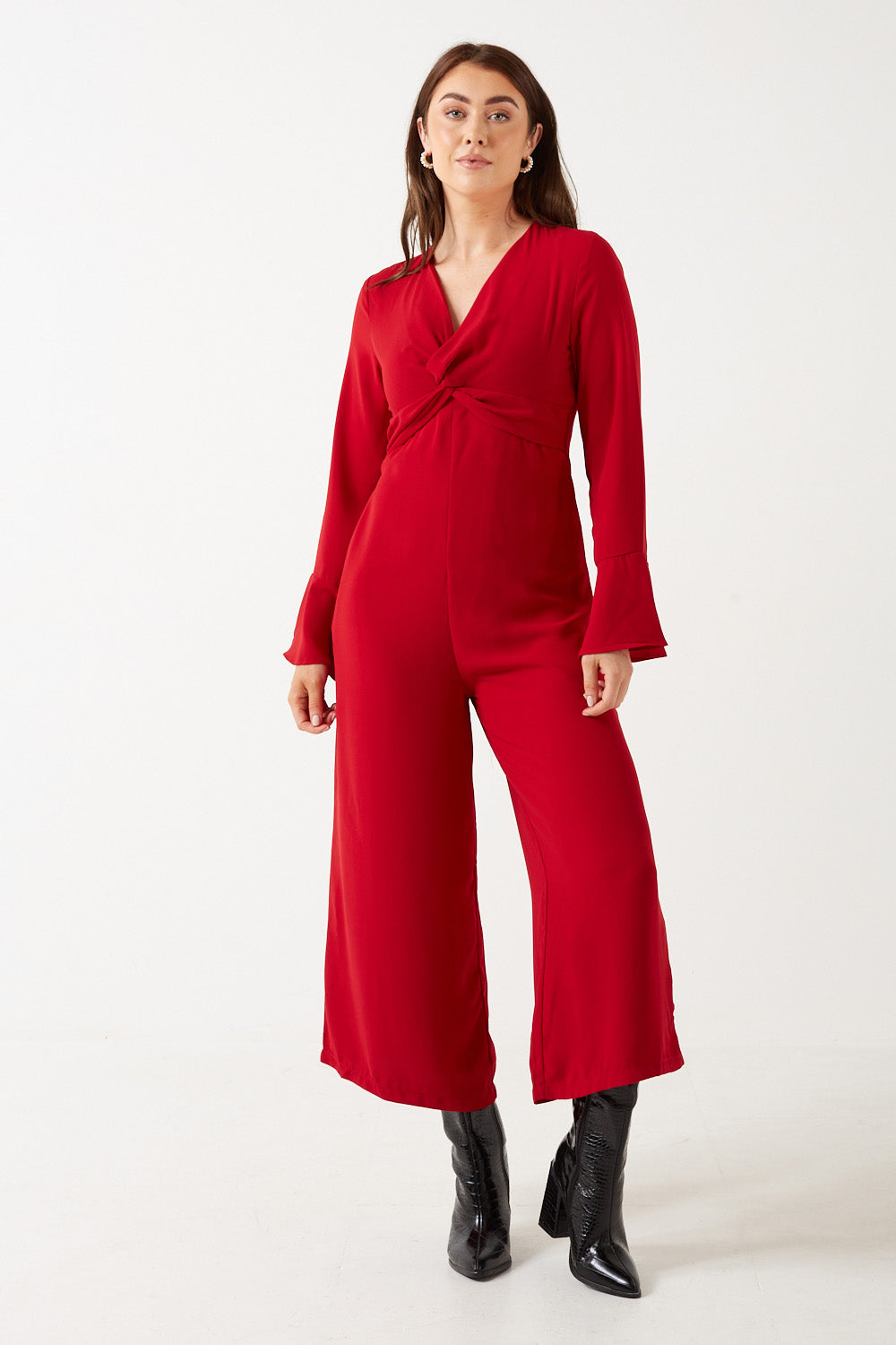 Red jumpsuit size 12 clearance