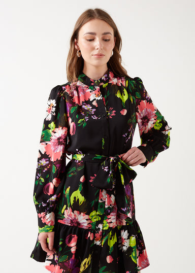 Pixie Daisy Elle Gathered Hem Dress