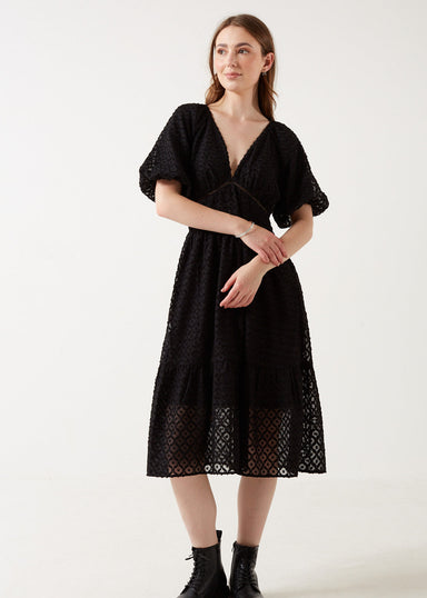 Marc Angelo Puff Sleeves Dress