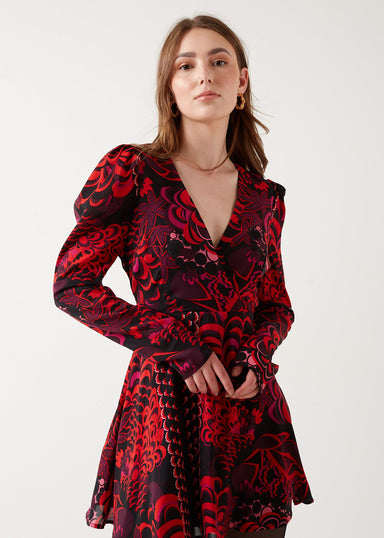 Pixie Daisy Ruffle Hem Dress