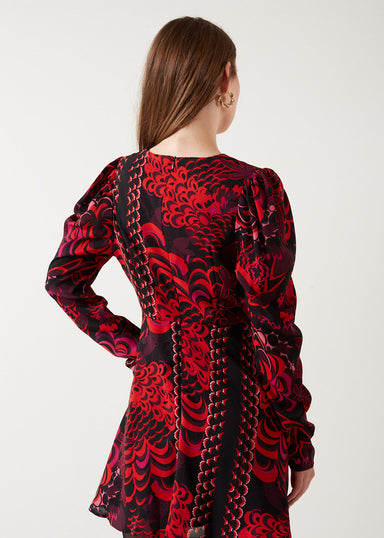 Pixie Daisy Ruffle Hem Dress