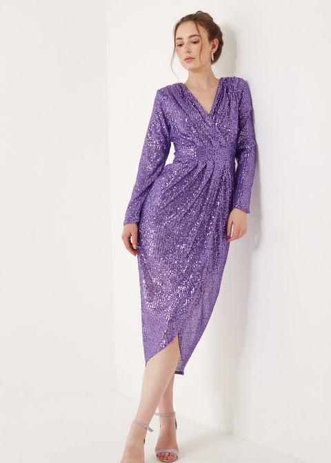 Marc Angelo Sequin Midi Dress