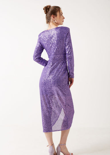 Marc Angelo Sequin Midi Dress