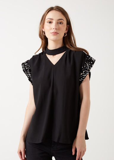 Marc Angelo Isabel High Neck Top