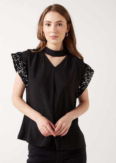 Marc Angelo Isabel High Neck Top