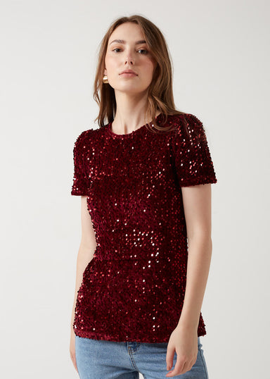 Marc Angelo Sequin Top