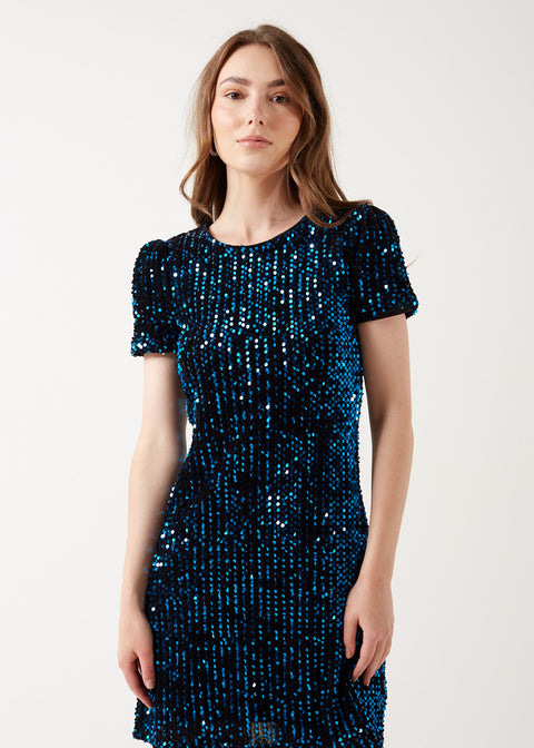 Marc Angelo Sequin Short Dress