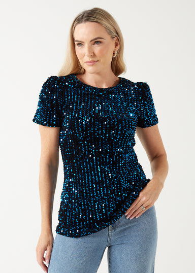 Marc Angelo Sequin Top
