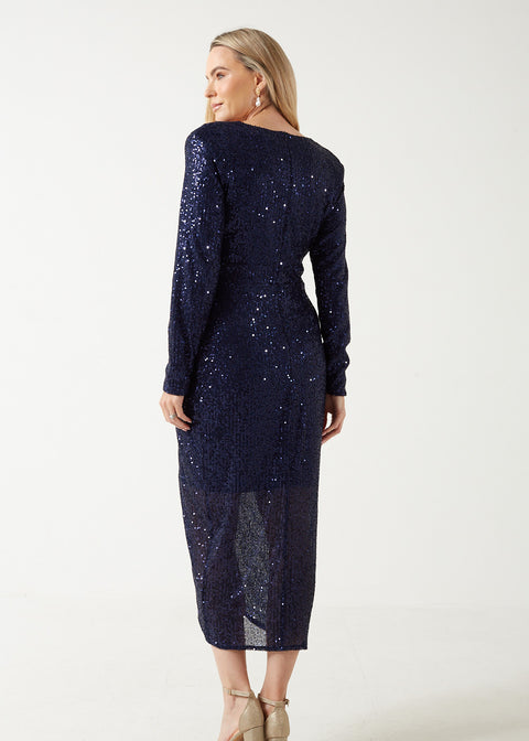 Marc Angelo Sequin Midi Dress