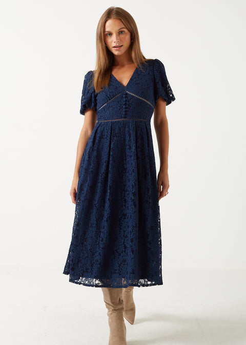 Marc Angelo Lace Midi Dress