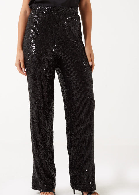 Marc Angelo High Waist Sequin Trouser