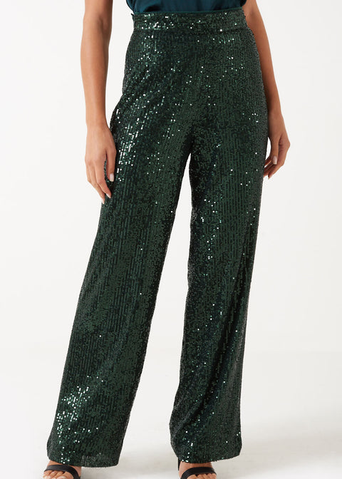 Marc Angelo High Waist Sequin Trouser