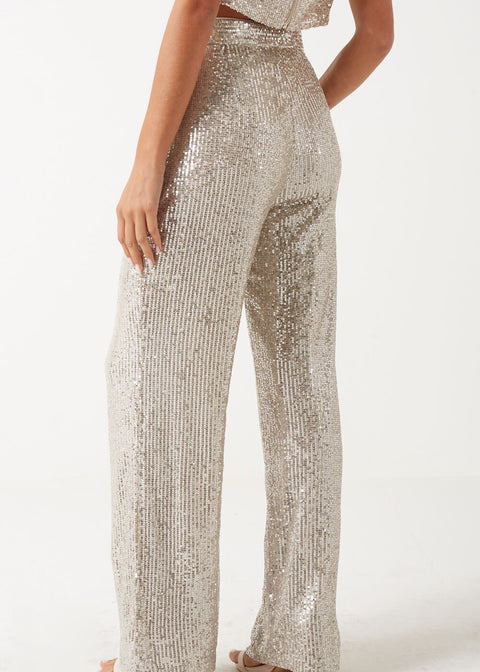 Marc Angelo High Waist Sequin Trouser