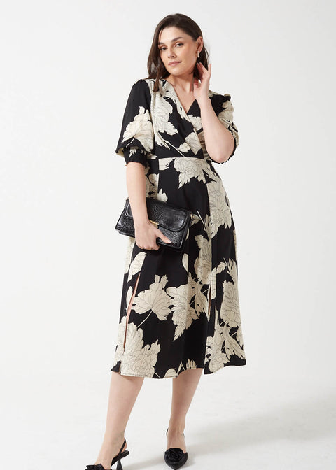 Pixie Daisy Wrap Front Dress