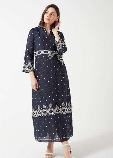 Marc Angelo Long Sleeved Maxi Dress