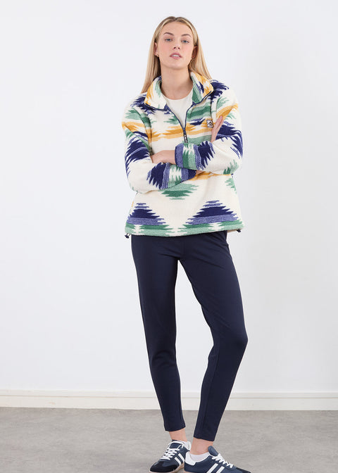 The Trek fleece in Blue Abstract US45508