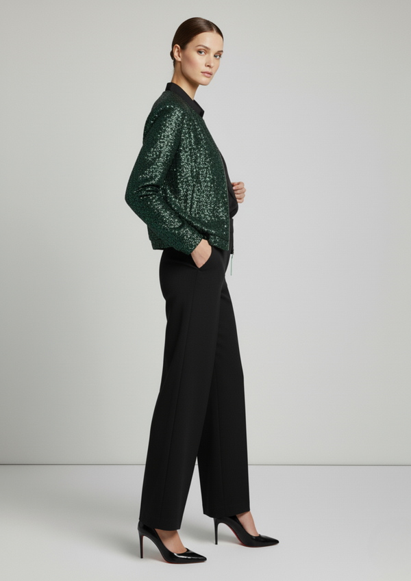 Marc Angelo Luna Sequin Jacket MA3501 GREEN