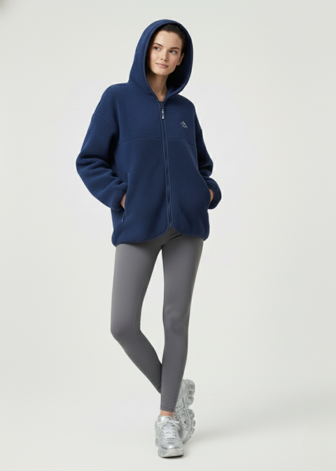 The Oslo Fleece in Navy US45537