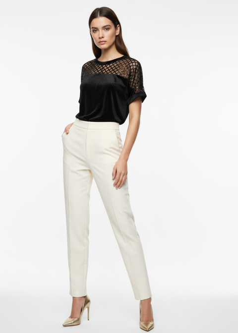 MA812937 VELVET TOP BLACK